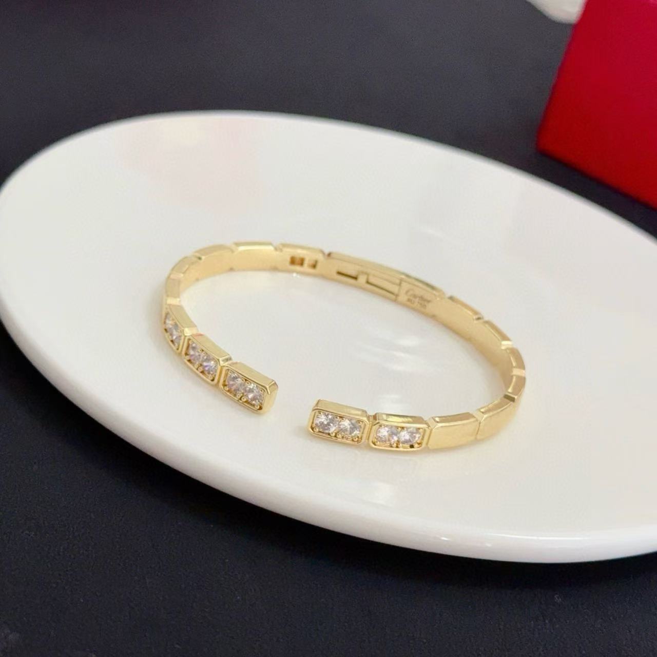 [Moco jewelrys]LOVE DIAMOND OPEN  BRACELET