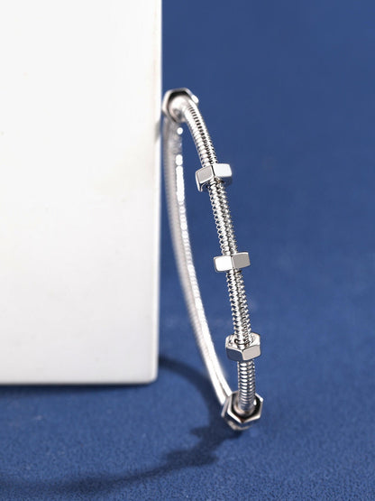 [Moco jewelrys]CT THREADED BRACELET