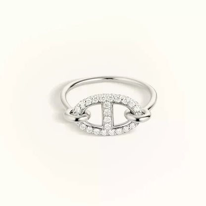 [moco jewelrys]RONDE SMALL SILVER DIAMOND RING