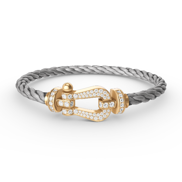 [moco jewelrys]FORCE LARGE HORSESHOE FULL DIAMOND BRACELET GOLD