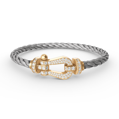 [moco jewelrys]FORCE LARGE HORSESHOE FULL DIAMOND BRACELET GOLD