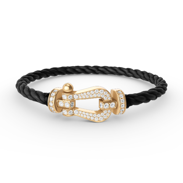 [moco jewelrys]FORCE LARGE HORSESHOE FULL DIAMOND BRACELET GOLD