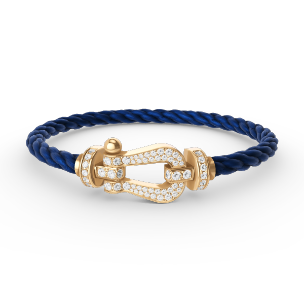 [moco jewelrys]FORCE LARGE HORSESHOE FULL DIAMOND BRACELET GOLD