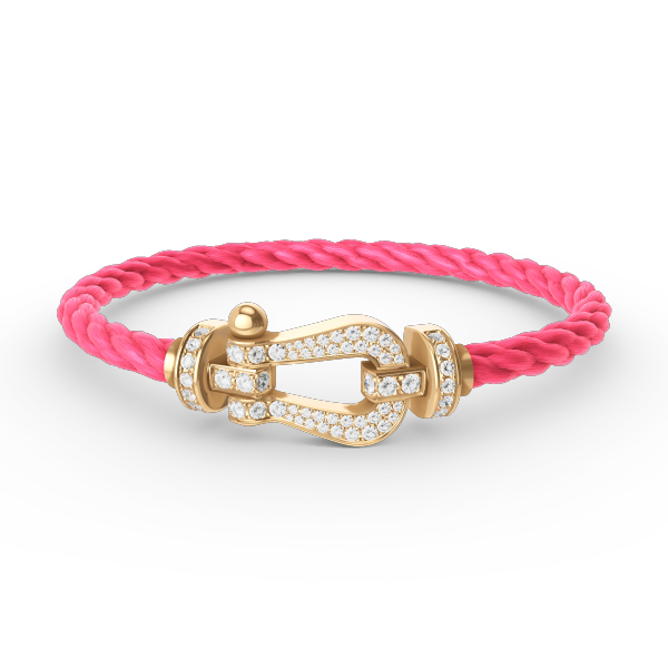 [moco jewelrys]FORCE LARGE HORSESHOE FULL DIAMOND BRACELET GOLD