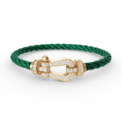[moco jewelrys]FORCE LARGE HORSESHOE FULL DIAMOND BRACELET GOLD