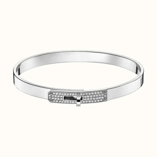 [moco jewelrys]KELLY SILVER DIAMOND BRACELET