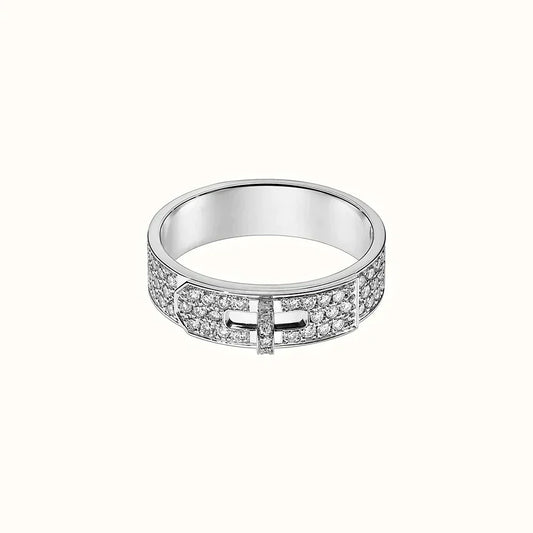 [moco jewelrys]KELLY SILVER DIAMOND RING