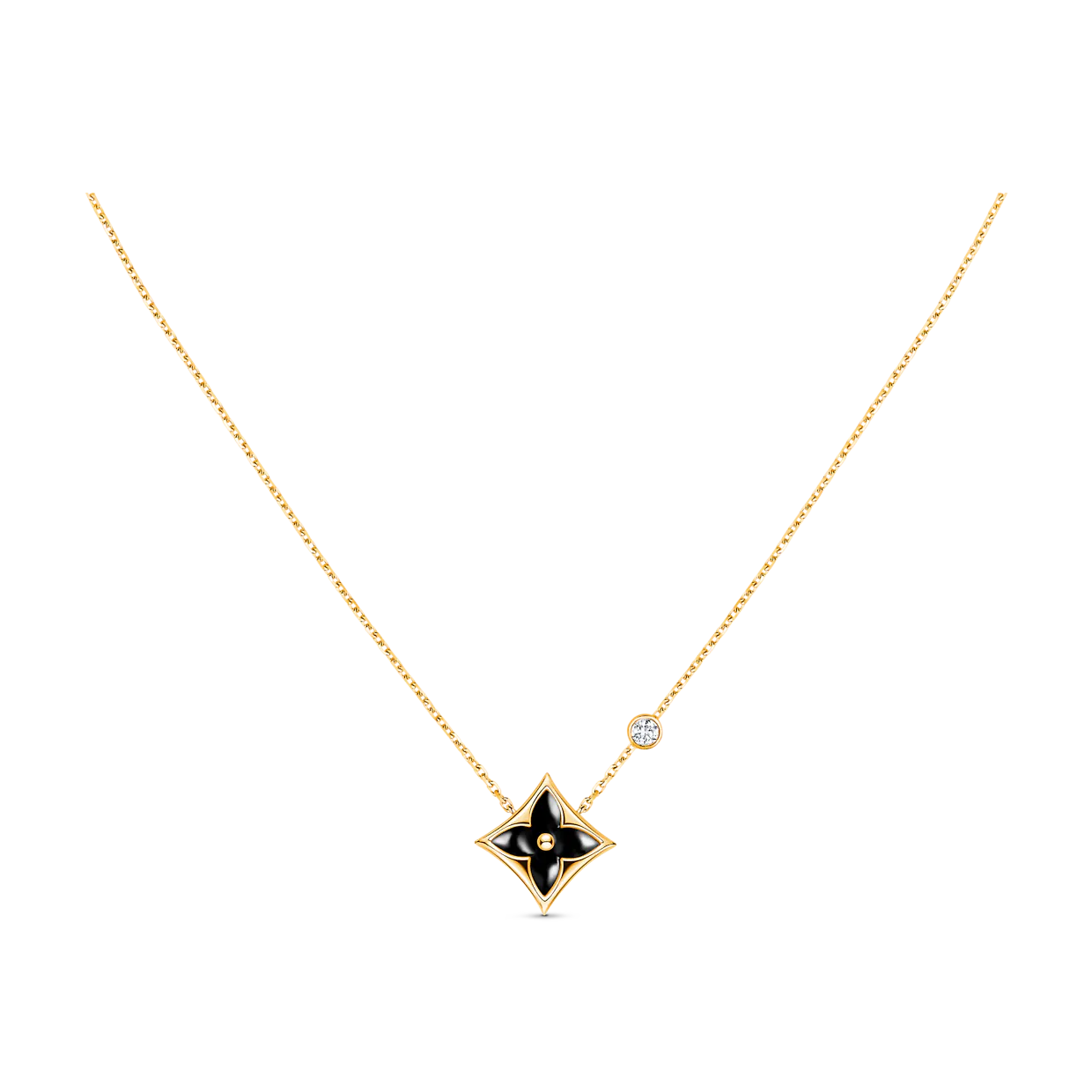 [moco jewelrys]STAR BLACK MOP NECKLACE