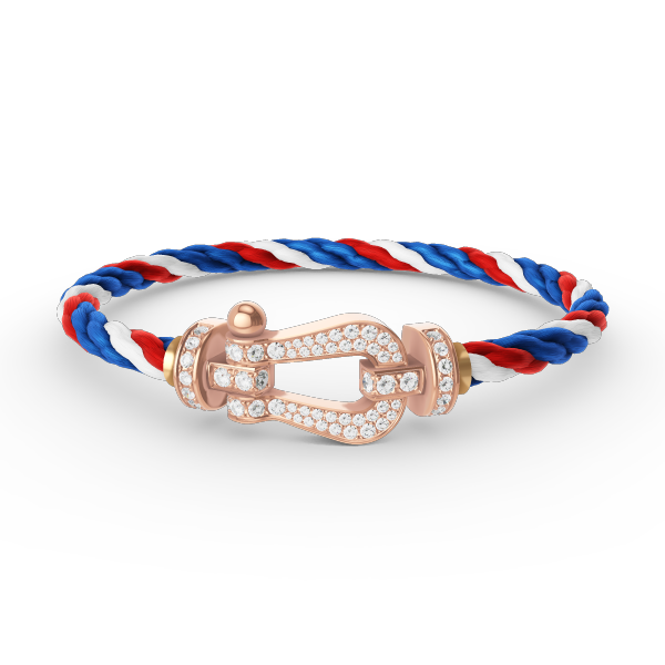 [moco jewelrys]FORCE LARGE HORSESHOE FULL DIAMOND BRACELET ROSE GOLD