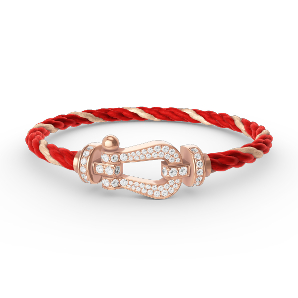 [moco jewelrys]FORCE LARGE HORSESHOE FULL DIAMOND BRACELET ROSE GOLD