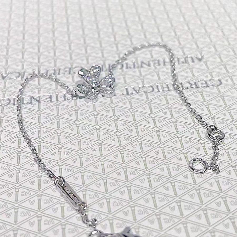 [moco jewelrys]FRIVOLE SILVER FLOWER DIAMOND BRACELET