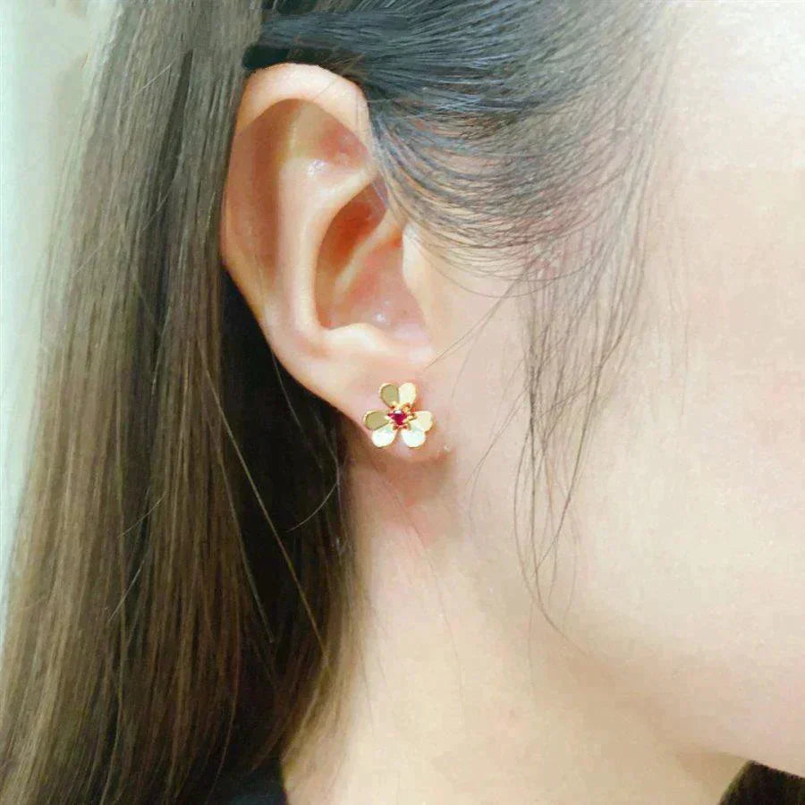 [moco jewelrys]FRIVOLE  FLOWER PINK EARRINGS