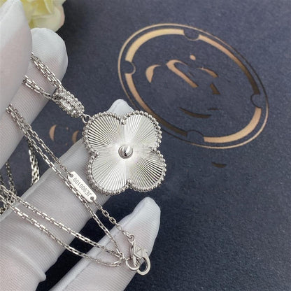 [moco jewelrys]CLOVER 25MM SILVER BIG CLOVER NECKLACE