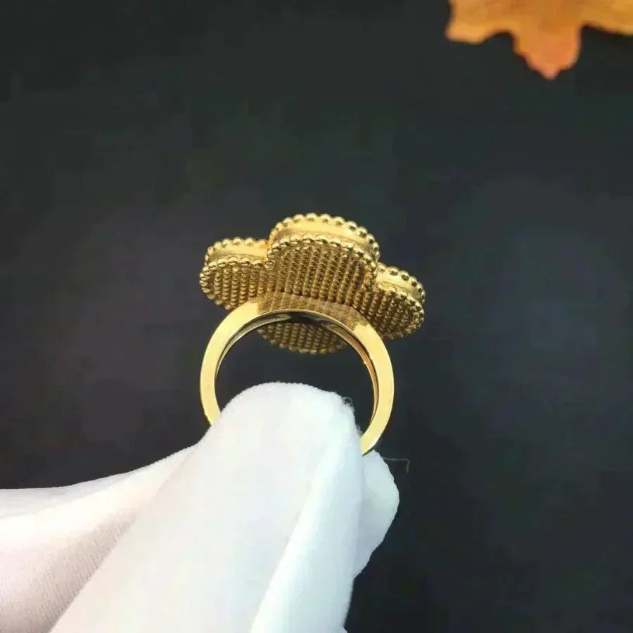 [moco jewelrys]CLOVER MALACHITE RING