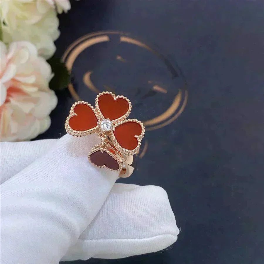 [moco jewelrys]SWEET CLOVER CARNELIAN RING