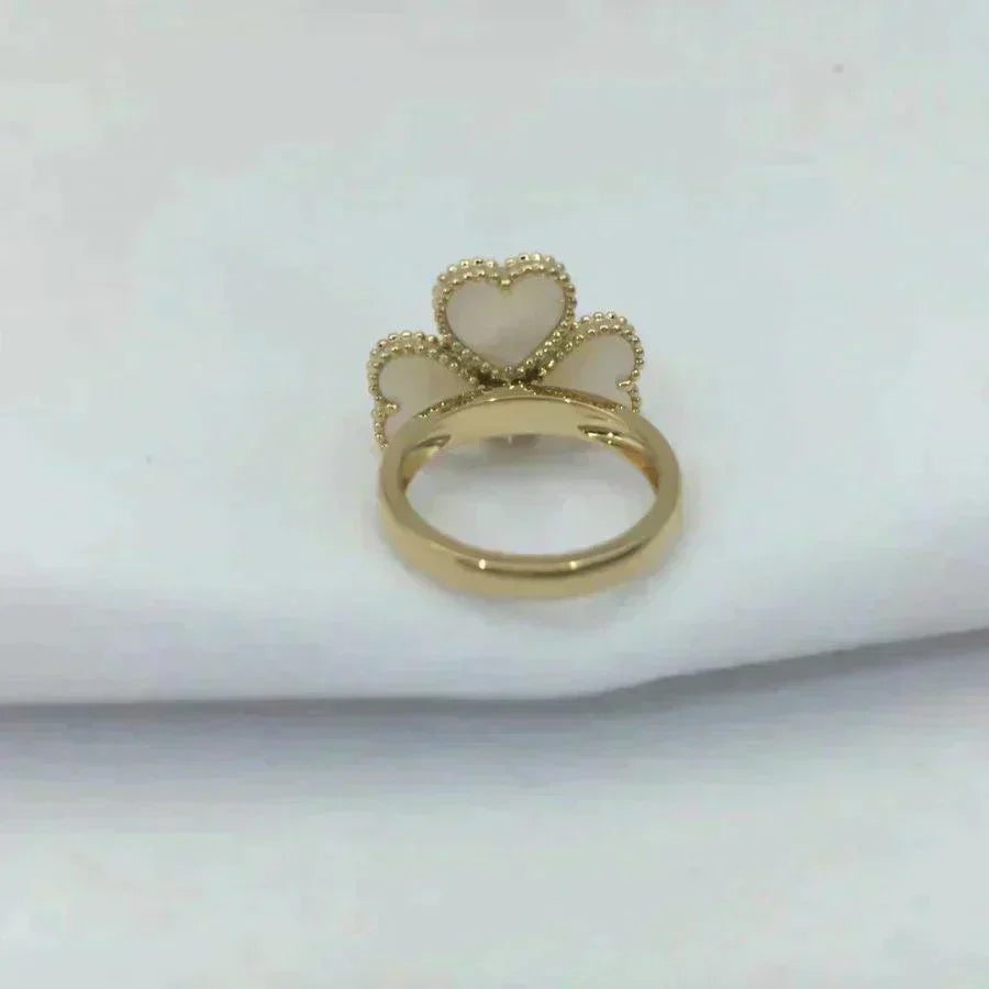 [moco jewelrys]SWEET CLOVER WHITE MOP RING