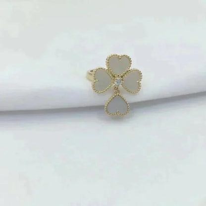 [moco jewelrys]SWEET CLOVER WHITE MOP RING