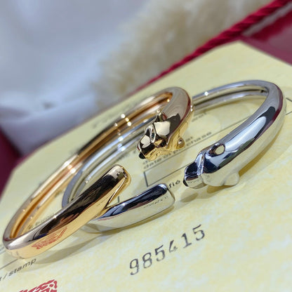 [moco jewelrys]PANTHERE SILVER OPEN BRACELET