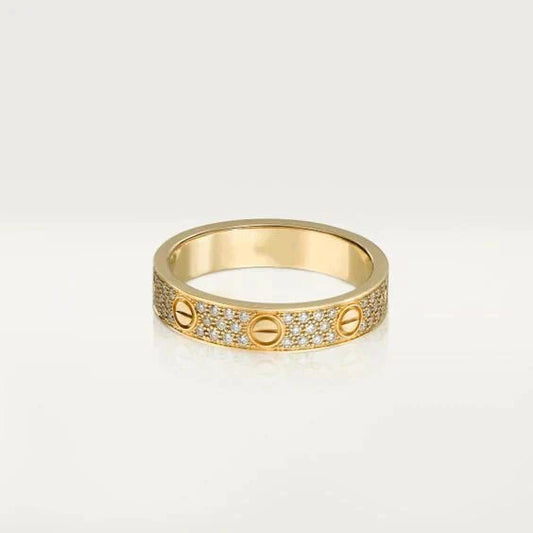 [moco jewelrys]LOVE RING 3.6MM DIAMOND PAVED