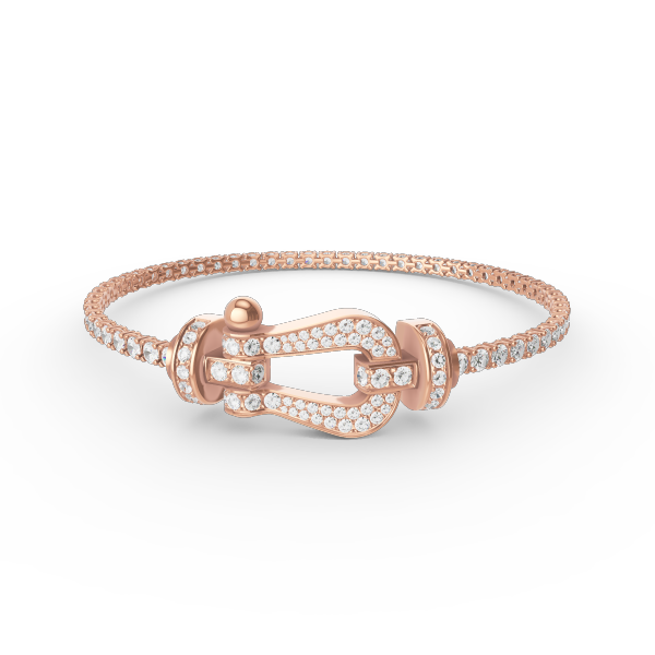 [moco jewelrys]FORCE  LARGE HORSESHOE FULL DIAMOND TENNIS BRACELET